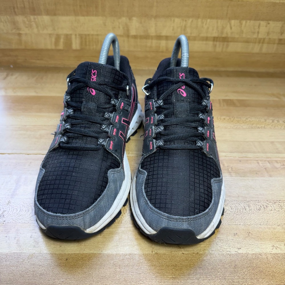 ASICS Gel-Kahana 8 Women Trail Running Shoes Black Pink 1022A198 Size 6 - Picture 3 of 7